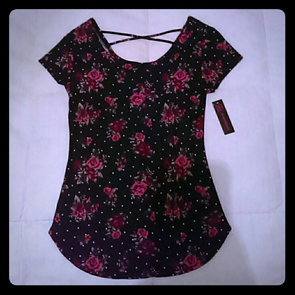 NWT floral flare shirt